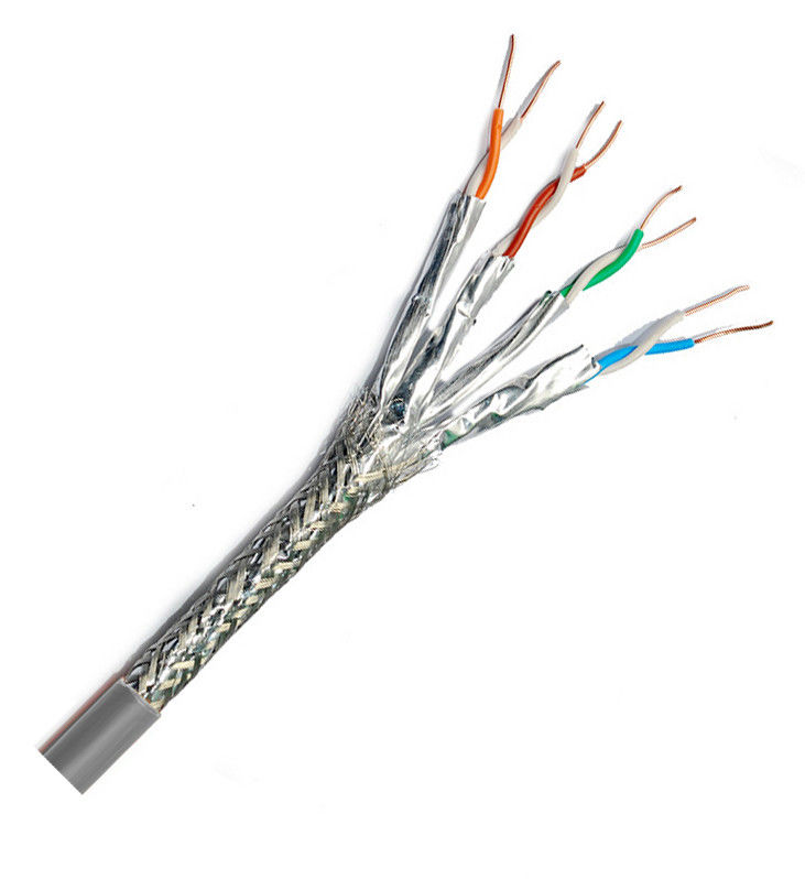 22awg 4PR Kabel Patch Jaringan Cat 8 Kabel Ethernet 50 Ft 0,5mm 0,58mm