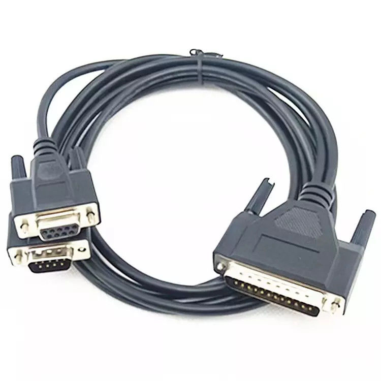DB9M Ke DB25M Kabel Printer Komputer DB25 Male To DB9 Female Kabel Ekstensi OEM ODM