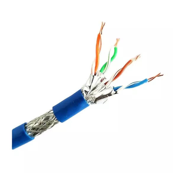 Kabel Lan 23AWG*4P Cat7 305m Mendukung Transmisi Netword Ethernet 10-Gigabit