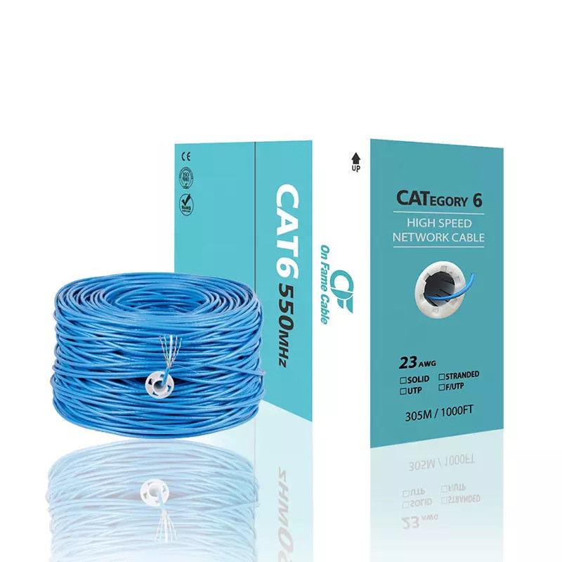 Kabel Lan 23Awg Cat6 305m Kabel Patch Jaringan TIA-568-C.2