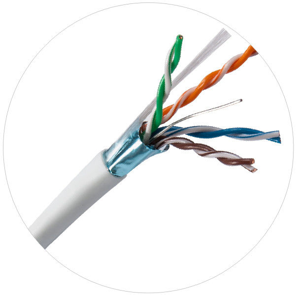 100MHz FTP UTP Network Patch Cords 4pr 24awg Cat5e LDPE LSZH LSOH Jaket