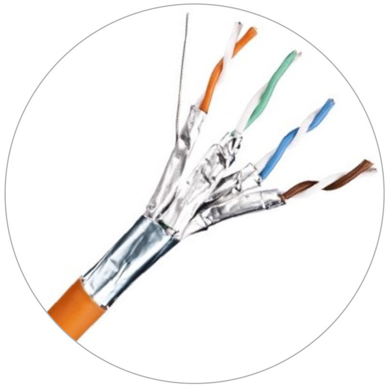 Kabel Patch Jaringan 23awg Kabel Lan Cat6 Dengan Jaket LSZH 4MHz