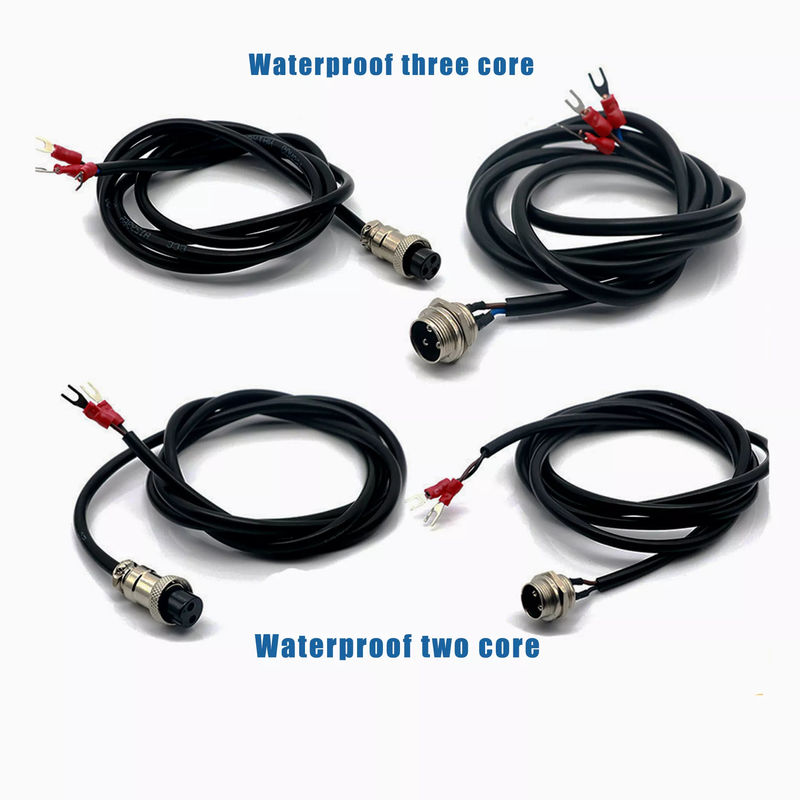 Nikel Plating Robot Wiring Harness M12 4 Pin Kabel Konektor Kabel Tahan Air OEM