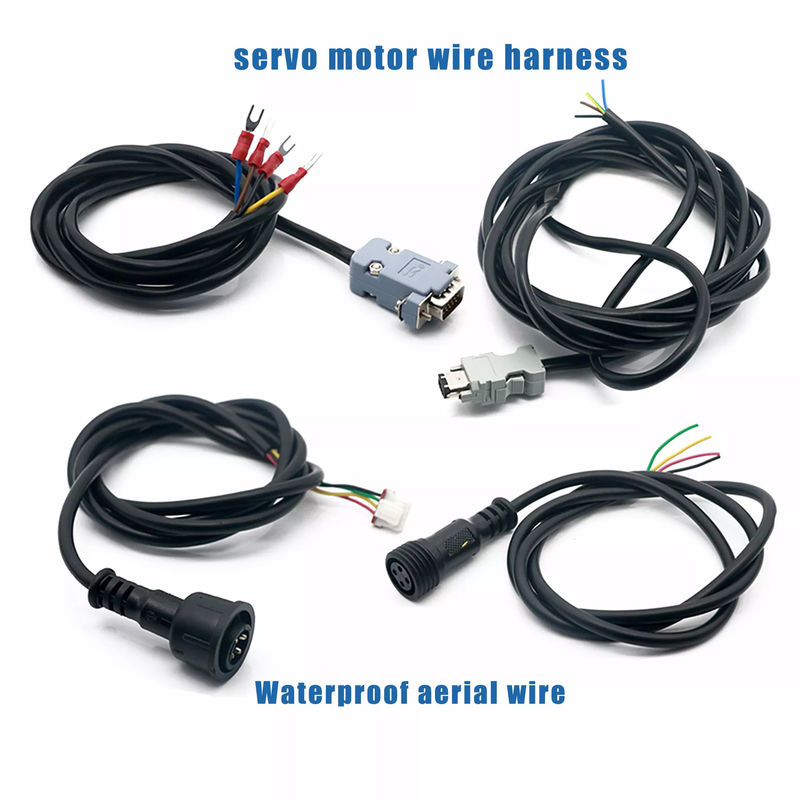 Nikel Plating Robot Wiring Harness M12 4 Pin Kabel Konektor Kabel Tahan Air OEM