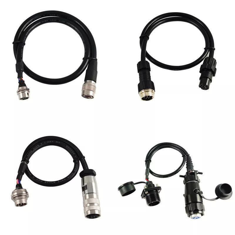 M12 M16 IP67 3 Pin Robot Wiring Harness Kabel Konektor Tahan Air Untuk LED