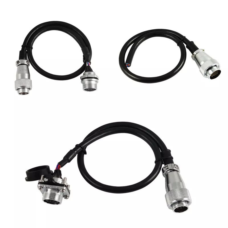 M12 M16 IP67 3 Pin Robot Wiring Harness Kabel Konektor Tahan Air Untuk LED