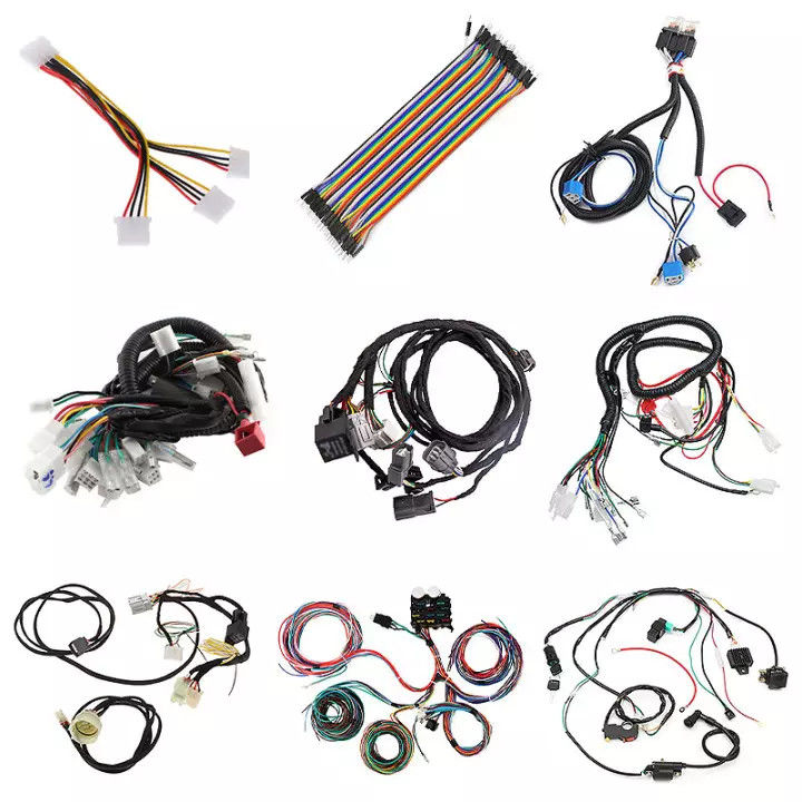 PVC 50 Cores TE Molex Truck Automotive Wire Harness Berlapis Perak