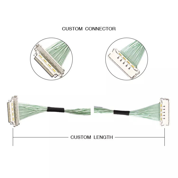 0.4mm Pitch 30pin Kabel Ipex 20679-030T-01 Kabel Micro Coaxial LVDS EDP