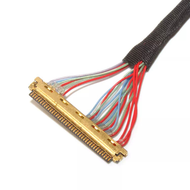 Pabrik perakitan kabel LVDS perakitan kabel Produsen kabel khusus Kabel Shielded fleksibel Kabel sinyal untuk tampilan & kamera Pabrik pasokan langsung Desain kabel khusus