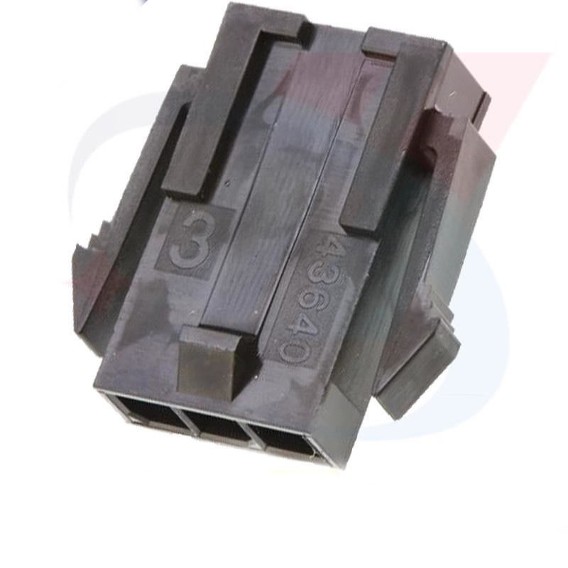 Molex 43640-0300 Micro-Fit 3.0 Plug Perumahan Baris Tunggal 3 pin Panel Mount Telinga Rendah Halogen dalam stok 43640-0300