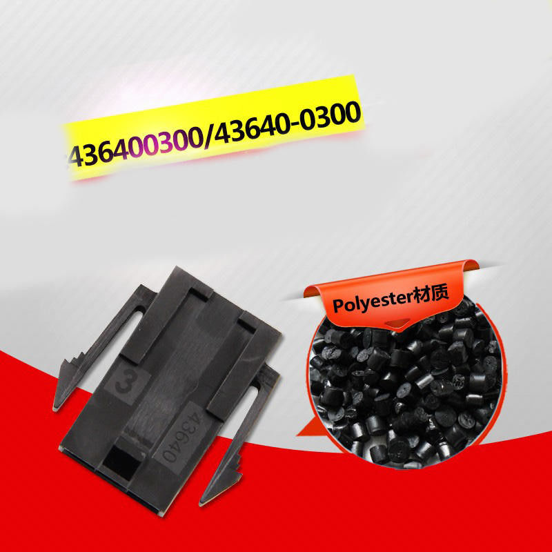 Molex 43640-0300 Micro-Fit 3.0 Plug Perumahan Baris Tunggal 3 pin Panel Mount Telinga Rendah Halogen dalam stok 43640-0300