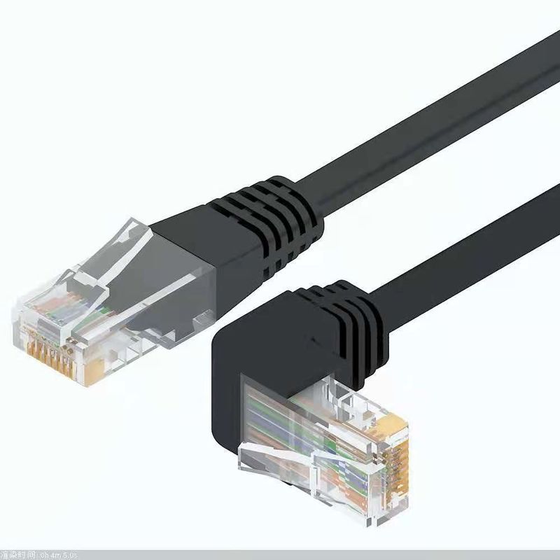Kabel Jaringan 1m-20m Berkecepatan Tinggi Putih Biru Hitam Abu-abu Kuning 10% -90% RH