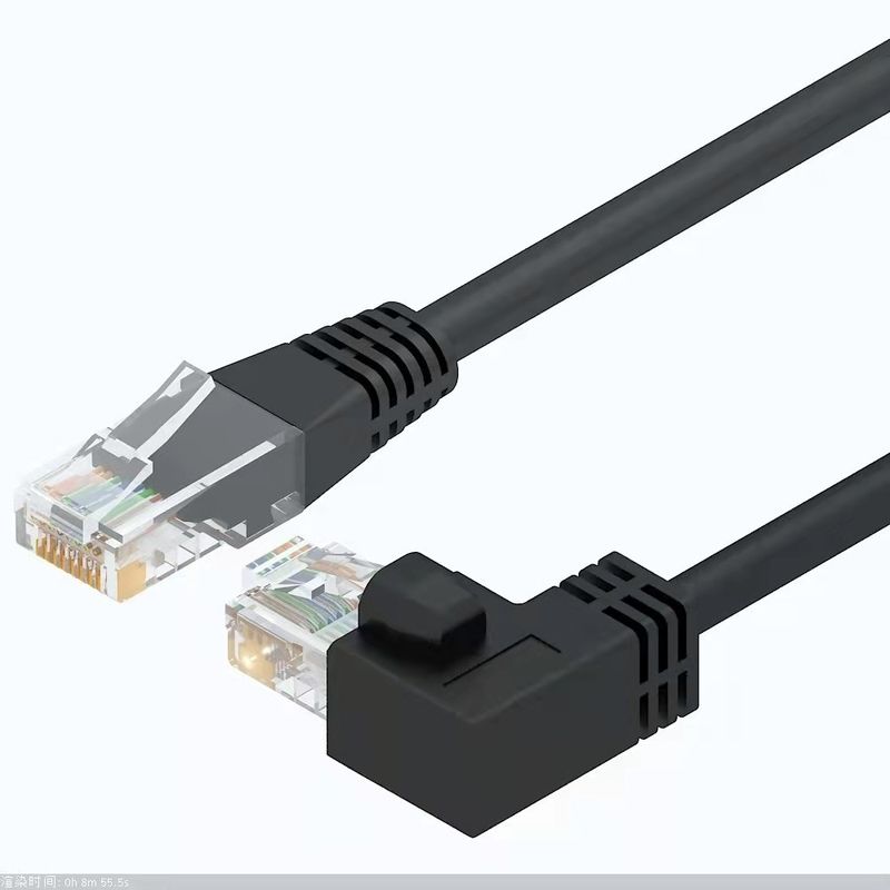 Kabel Jaringan 1m-20m Berkecepatan Tinggi Putih Biru Hitam Abu-abu Kuning 10% -90% RH