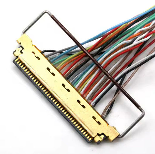 DF14 30Pin To 111B40 Kabel LVDS berwarna-warni 111B40-1211TA-G3 Wire Harness Untuk Layar Laptop Komputer