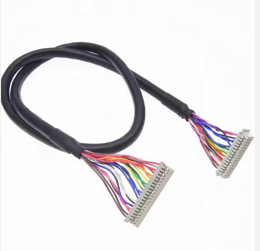 DF13-30DS-1.25C ke DF14-20S-1.25C Custom Lvds Kabel Majelis untuk LCD Panel 20pin 30pin 40pin 50pin 60pin