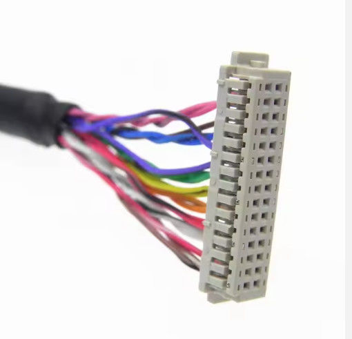 DF13-30DS-1.25C ke DF14-20S-1.25C Custom Lvds Kabel Majelis untuk LCD Panel 20pin 30pin 40pin 50pin 60pin