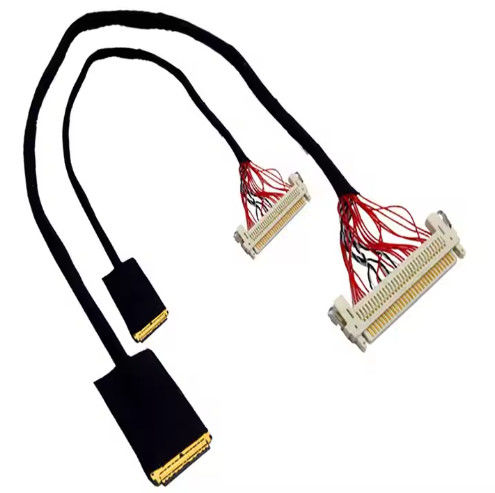 HRS DF13-30DS-1.25C Untuk DF14-20S-1.25C 20pin 30 Pin 40 Pin 50 Pin 60pin Custom Lvds Kabel Majelis Untuk Lcd Panel