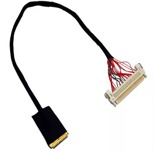 HRS DF13-30DS-1.25C Untuk DF14-20S-1.25C 20pin 30 Pin 40 Pin 50 Pin 60pin Custom Lvds Kabel Majelis Untuk Lcd Panel
