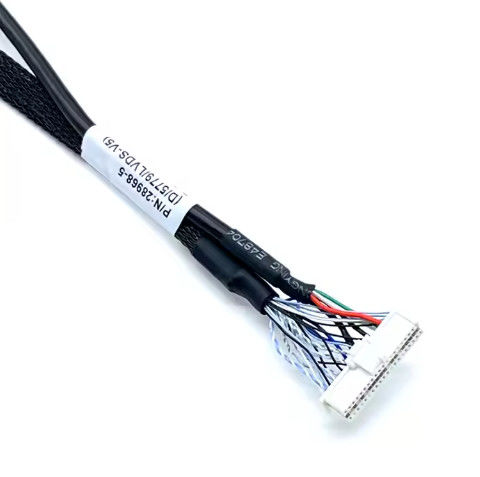 Custom LVDs Wire Harness Electronic Connector LCD Cables Assembly untuk Aplikasi Elektronik Panel Tampilan