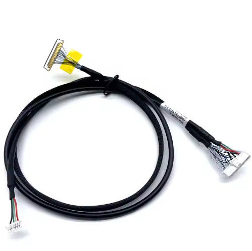 Custom LVDs Wire Harness Electronic Connector LCD Cables Assembly untuk Aplikasi Elektronik Panel Tampilan