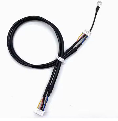 Aplikasi Elektronik Hitam Custom LVDs Wire Harness LCD Kabel Majelis untuk Panel Tampilan