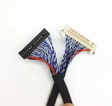 100% Tes 1.25mm 2.0mm Pitch 20 30 40 Pin Konektor LVDS Shielded Wire LCD Display Kabel Majelis