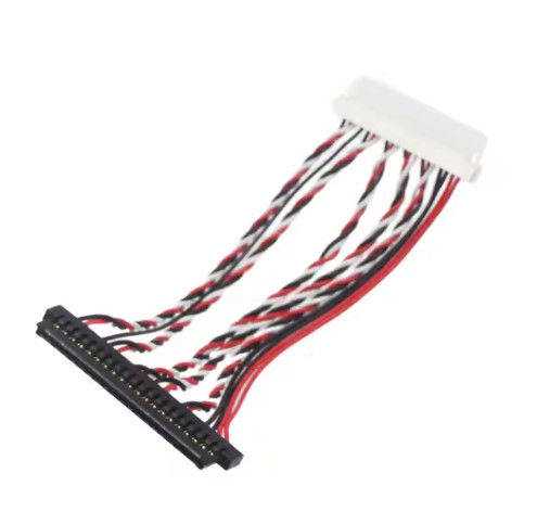 100% Uji Lvds Wire Harness Dan Micro Coaxial Kabel Majelis Untuk Peralatan Elektronik