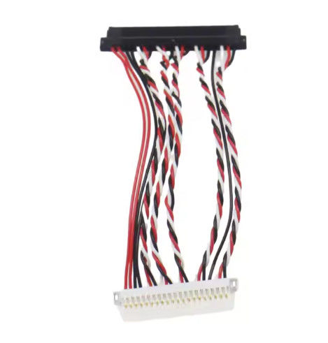 100% Uji Lvds Wire Harness Dan Micro Coaxial Kabel Majelis Untuk Peralatan Elektronik
