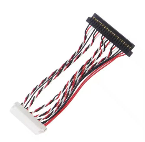 100% Uji Lvds Wire Harness Dan Micro Coaxial Kabel Majelis Untuk Peralatan Elektronik