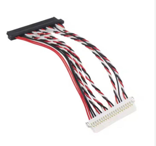 100% Uji Lvds Wire Harness Dan Micro Coaxial Kabel Majelis Untuk Peralatan Elektronik