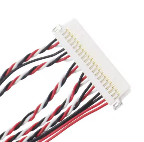 100% Uji Lvds Wire Harness Dan Micro Coaxial Kabel Majelis Untuk Peralatan Elektronik