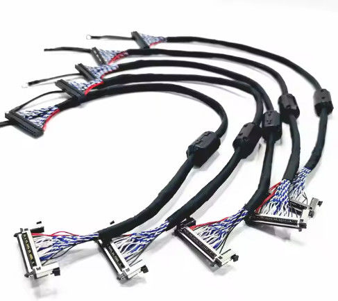 JAE LVDS Kabel Mendukung PET 100% Uji Kabel TV LCD Untuk TV 32 inci