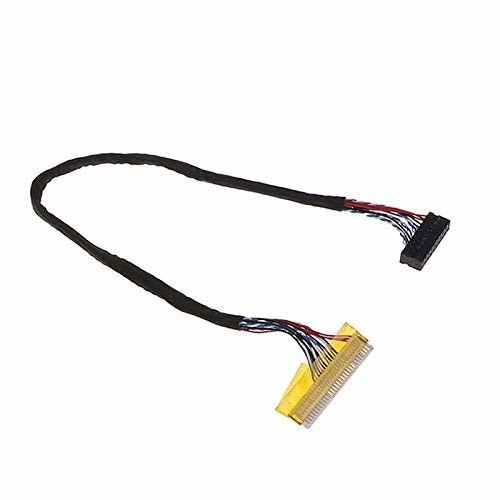 Kabel LVDS Hitam AWG26-28 Wire Gauge 105C Suhu Nominasi untuk Kinerja