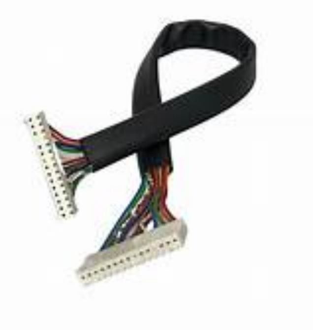 Kabel seri LVDS dengan konektor hitam tipe hitam