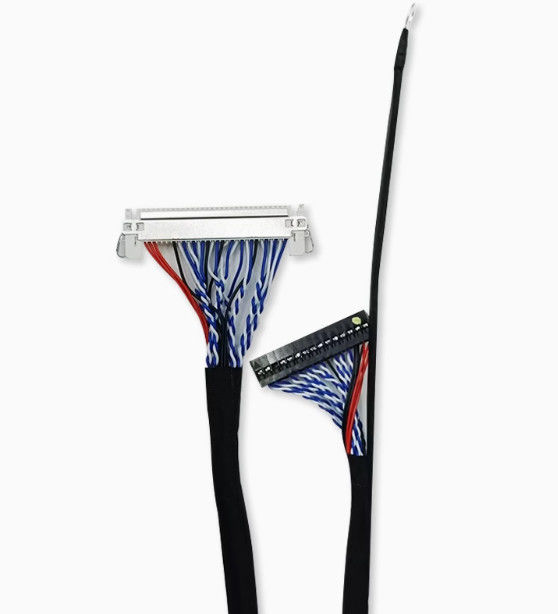 Lvds 40 Pin Cable Shielded Low-Voltage Harness Untuk Transmisi Data dan Aplikasi Tampilan