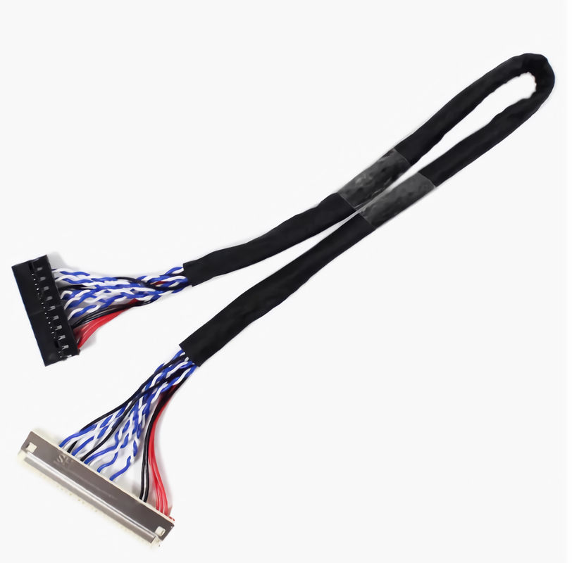 300V Tegangan Rendah Kehilangan HDMI Tegangan Rendah Tampilan Serial Kabel Hitam PVC Jacket 1-5M