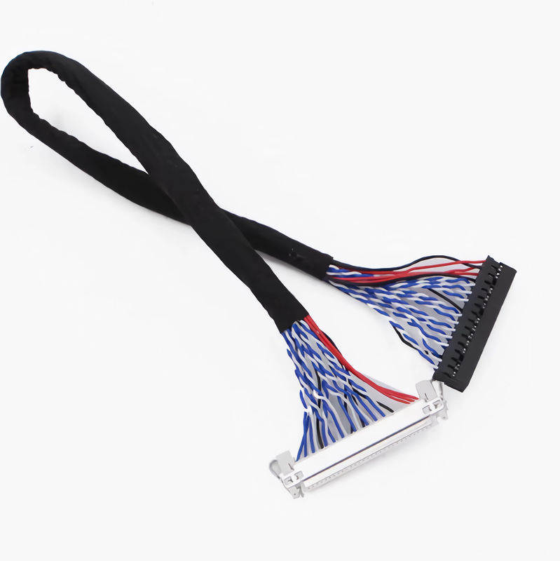 300V Tegangan Rendah Kehilangan HDMI Tegangan Rendah Tampilan Serial Kabel Hitam PVC Jacket 1-5M