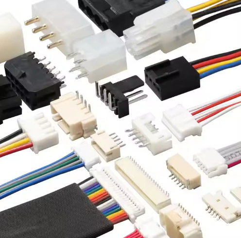 Flame Retardant Electrical Wire Harness 2pin-16Pin UL 1007 22awg Wire Hitam Warna
