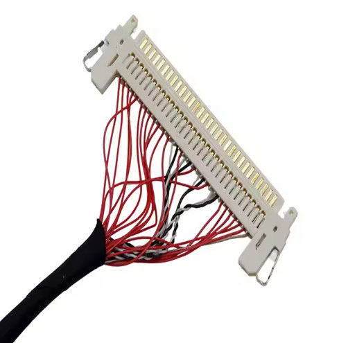 Wire Hitam Warna Kabel Listrik Gelang 2pin-16Pin Terminal 600V Disesuaikan