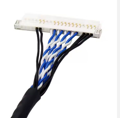 LVDS Harness Flexible Cable Assembly Manufacture dengan UL VW-1 Rating dan 1.0A-2.5A Current