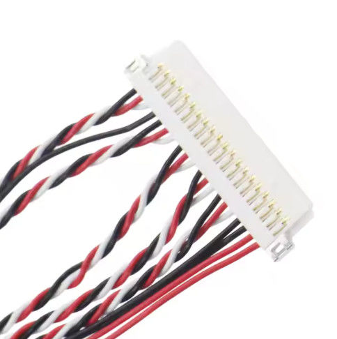LVDS Harness Flexible Cable Assembly Manufacture dengan UL VW-1 Rating dan 1.0A-2.5A Current