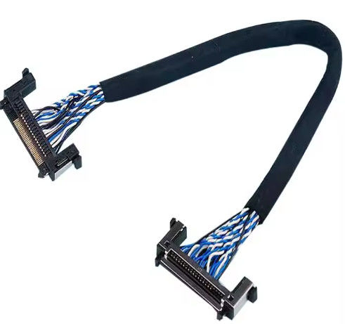 LVDS Harness Flexible Cable Assembly Manufacture dengan UL VW-1 Rating dan 1.0A-2.5A Current