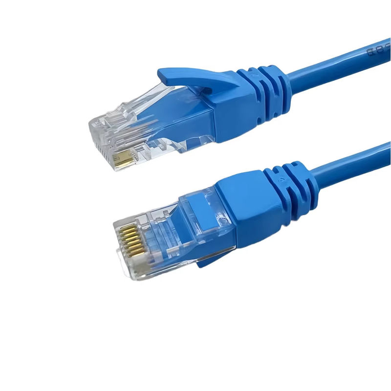 10%-90%RH Kecepatan Tinggi 1m-20m Kabel Jaringan Putih Biru Hitam Biru Kuning dengan Sertifikasi Kabel UL/CE/RoHS/FCC/ISO