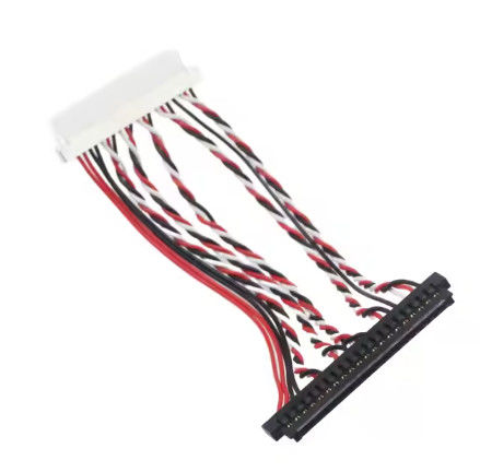 Desain kabel khusus untuk sistem LVDS kompak, menampilkan routing fleksibel dan resistensi EMI untuk penggunaan industri