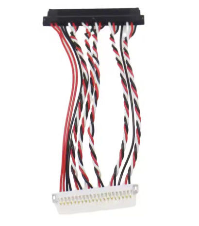 Desain kabel khusus untuk sistem LVDS kompak, menampilkan routing fleksibel dan resistensi EMI untuk penggunaan industri