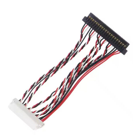 Desain kabel khusus untuk sistem LVDS kompak, menampilkan routing fleksibel dan resistensi EMI untuk penggunaan industri