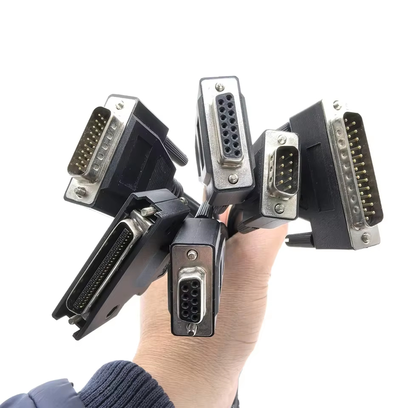 OEM/ODM DB9P 15P DB25P Cetakan Injeksi Multicore Twisted Pair Kabel Terlindung Digital Db Meter Untuk TV Kabel