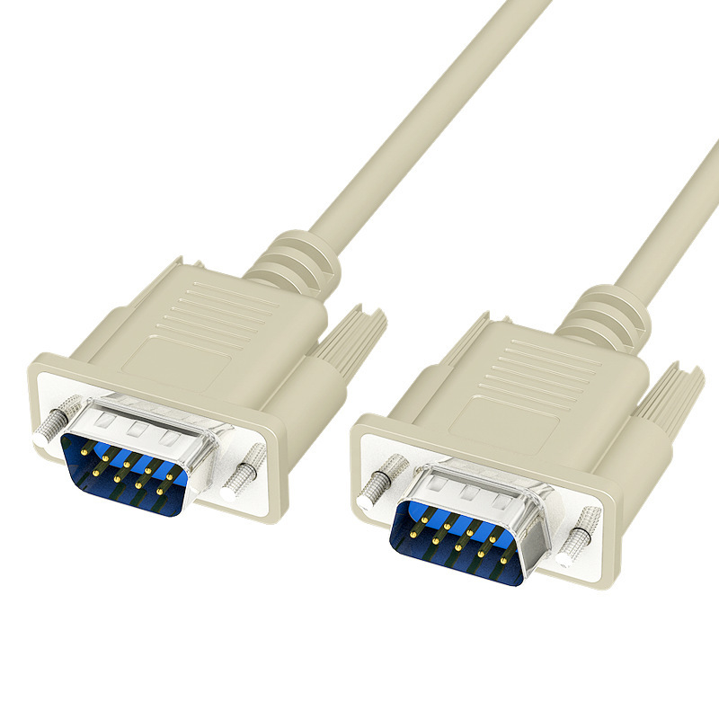 DB9 RS232 Connector Straight-Through And Crossover Serial Link Custom Cable Assembly Dibangun oleh Produsen Wire Harness yang berpengalaman