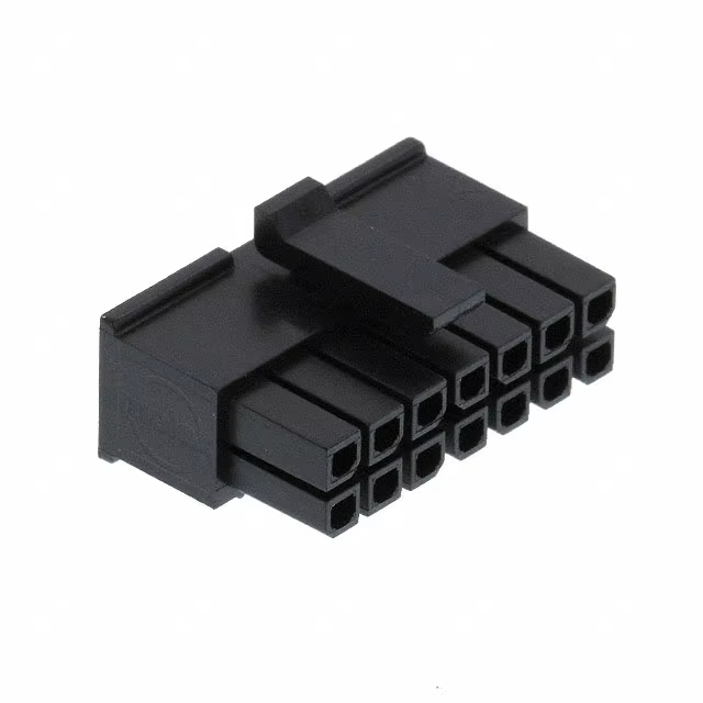 Molex 43045-1200 Micro-Fit 3.0 Plug Housing Terminal Housing dengan Dual Row 4 Circuits 4 Pin dan 3mm Pitch