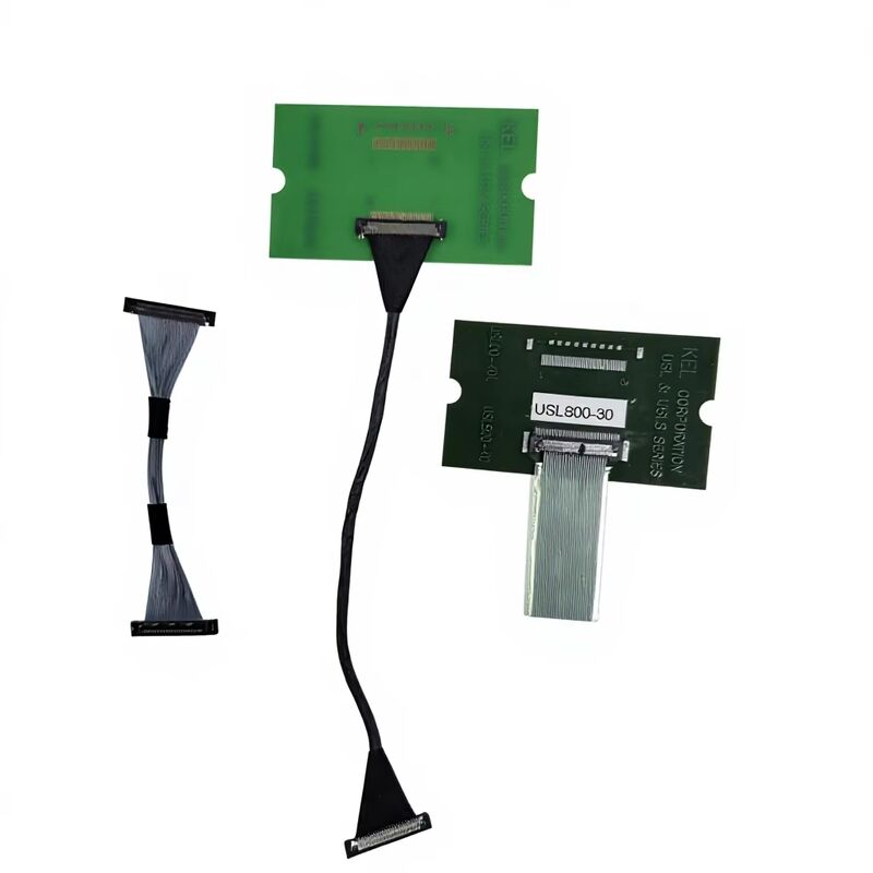 USLS20-30-010-B 30 Pin Micro Coax LVDS Kabel untuk Transmisi Berkecepatan Tinggi dengan Pitch Custom Assembly 0.4mm
